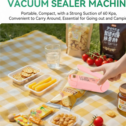 Mini Plastic Bag Sealer – Portable Heat Sealing Machine, Battery Operated (1 Pc / Mix Design)