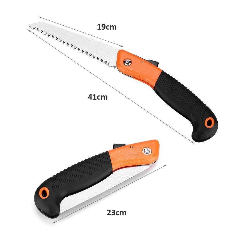 Folding Saw(180 mm) for Trimming, Pruning, Camping. Shrubs and Wood