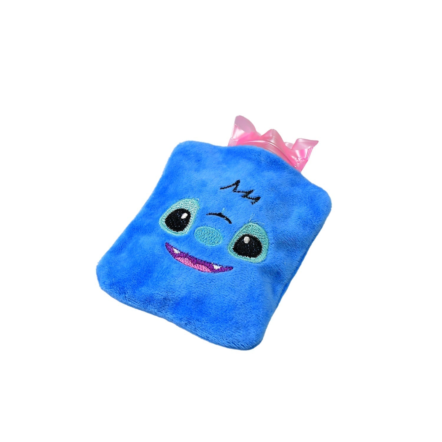 Blue Stitch small Hot Water Bag with Cover for Pain Relief, Neck, Shoulder Pain and Hand, Feet Warmer, Menstrual Cramps.