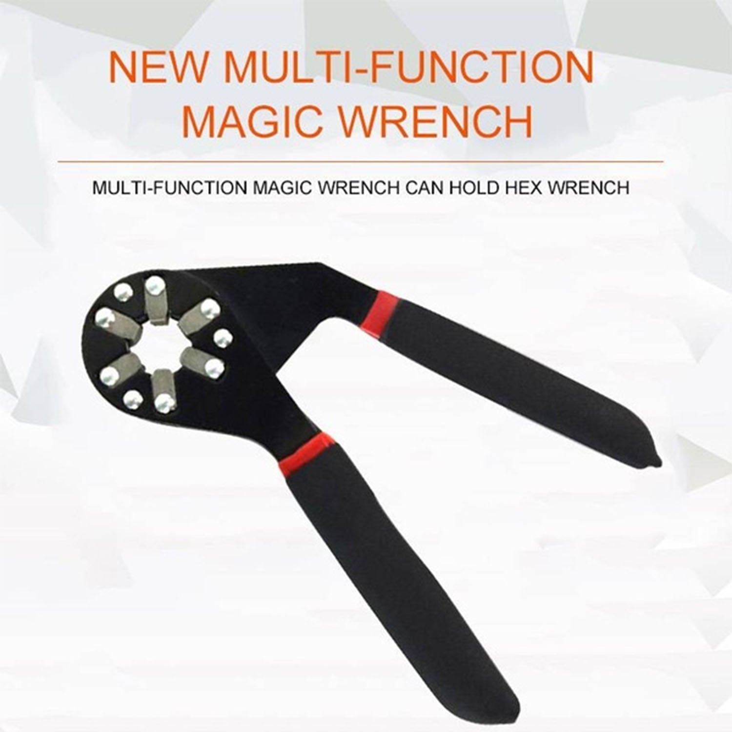 Multi-Function Hexagon Universal Wrench Adjustable Bionic Plier Spanner Repair Hand Tool (Small) Single Sided Bionic Wrench Household Repairing Wrench Hand Tool