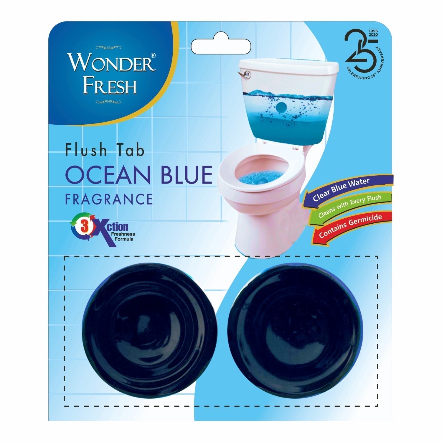 Toilet Cleaner Flush Tab Ocean Blue 100 Gram