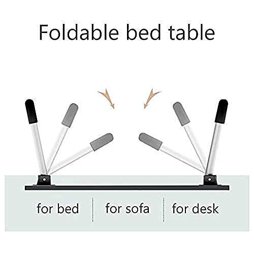 FOLDABLE BED STUDY TABLE PORTABLE MULTIFUNCTION LAPTOP TABLE LAPDESK FOR CHILDREN BED FOLDABLE TABLE WORK OFFICE HOME WITH TABLET SLOT & CUP HOLDER