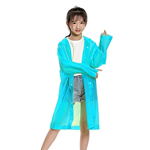 Mix Size Portable Student Rain Coat, Kid's Girl's & Boy's Outdoor Traveling Eva Material Raincoat/Rain wear/Rain Suit for Outdoor Accessory (1pc)