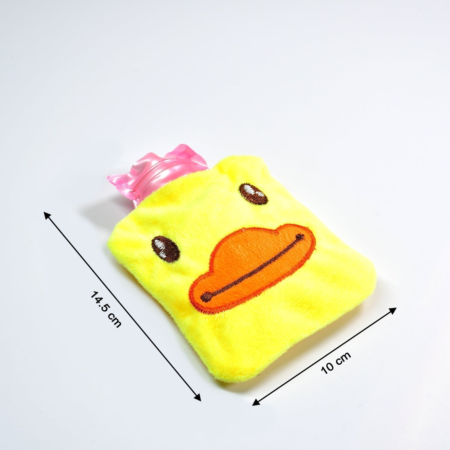 Yellow Duck small Hot Water Bag with Cover for Pain Relief, Neck, Shoulder Pain and Hand, Feet Warmer, Menstrual Cramps.