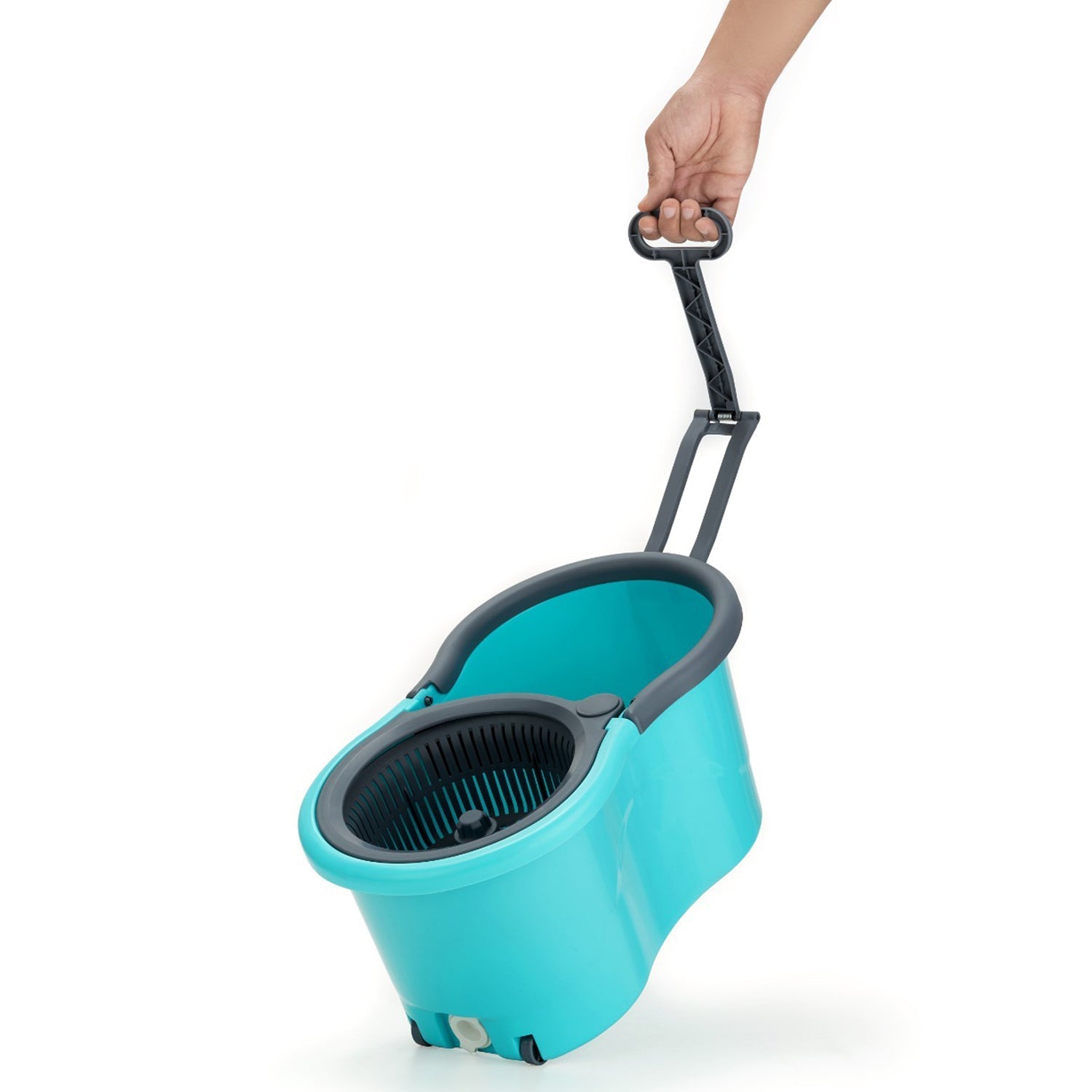 Quick Spin Mop Plastic spin, Bucket Floor Cleaning, Easy Wheels & Big Bucket, Floor Cleaning Mop with Bucket