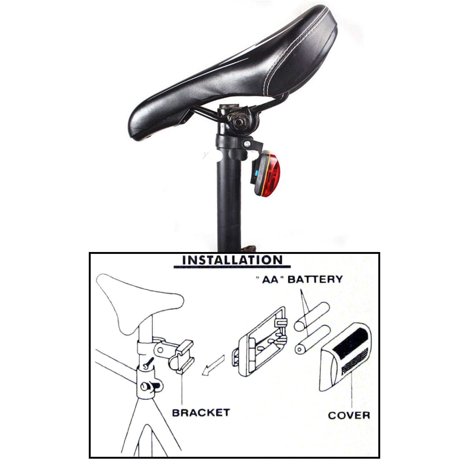 Safety Flashing Light, 5 LED Light, 1 Piece, Red Light