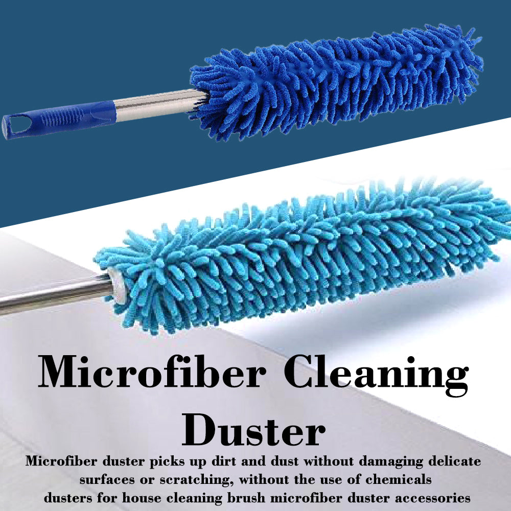 Microfiber Cleaning Duster with Extendable Rod for Home Car Fan Dusting