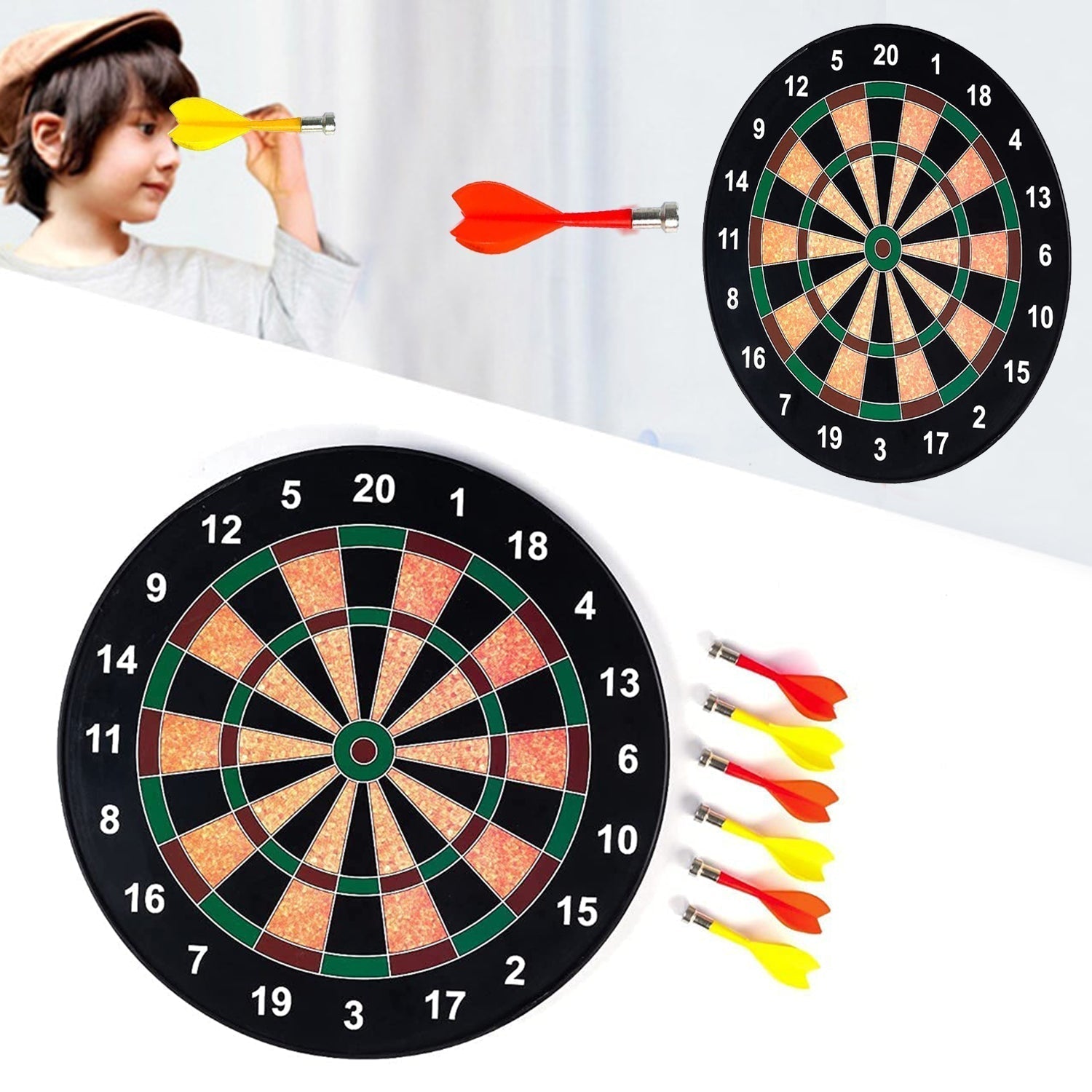 Portable Magnetic Score Dart Board Set