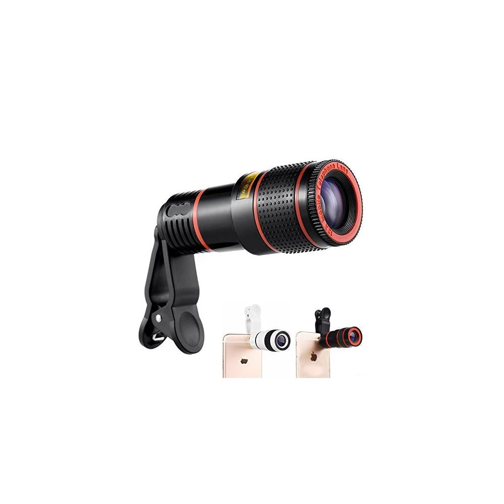 Clip-on 8X Optical Zoom Telescope Phone Camera Lens