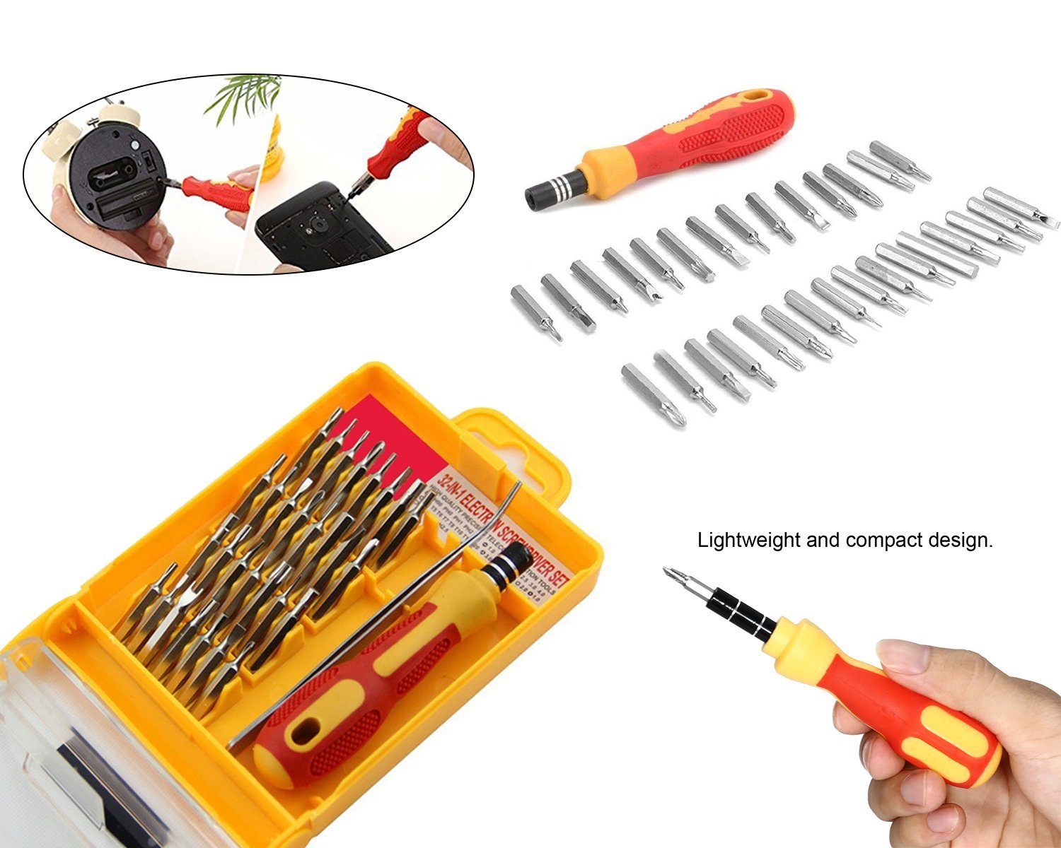 Screwdriver Set 32 in 1 with Magnetic Holder