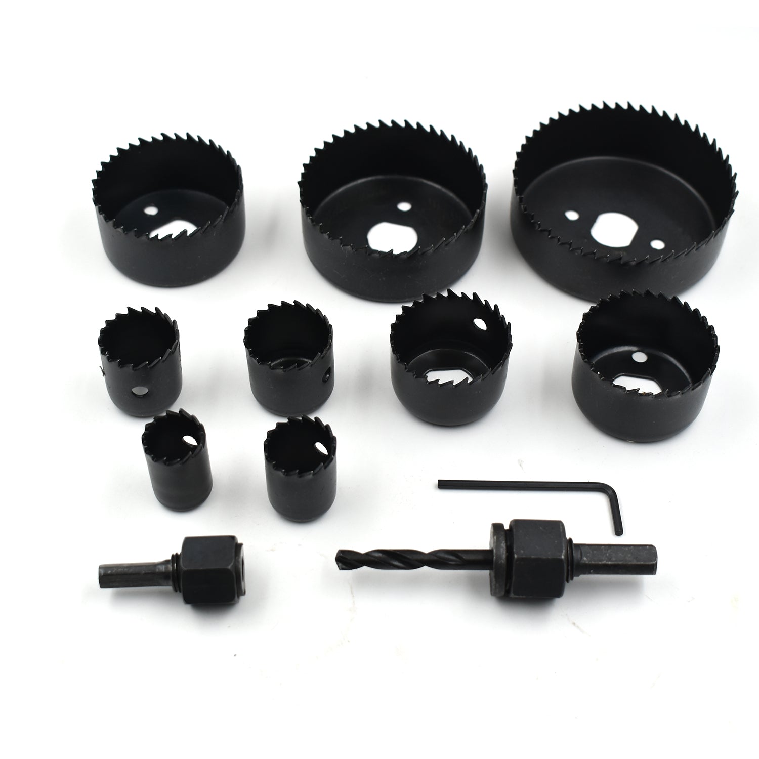 '-12 pcs 19-64mm Hole Saw Kit