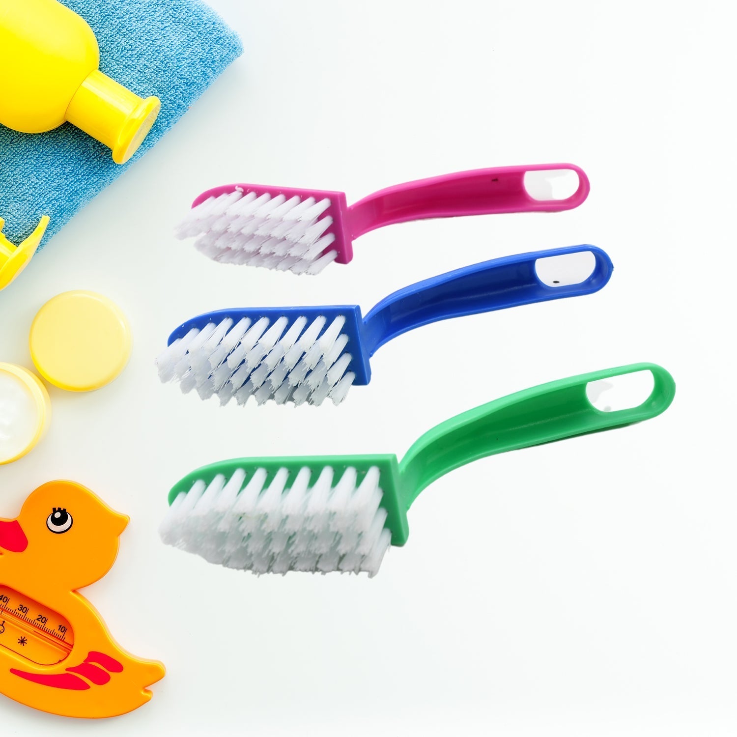 Multi-Purpose Kitchen Cleaning Brushes - Fish Cleaning Vegetable Cleaning Tool Cleaner Utensils Fruit Cleaning 3 Piece