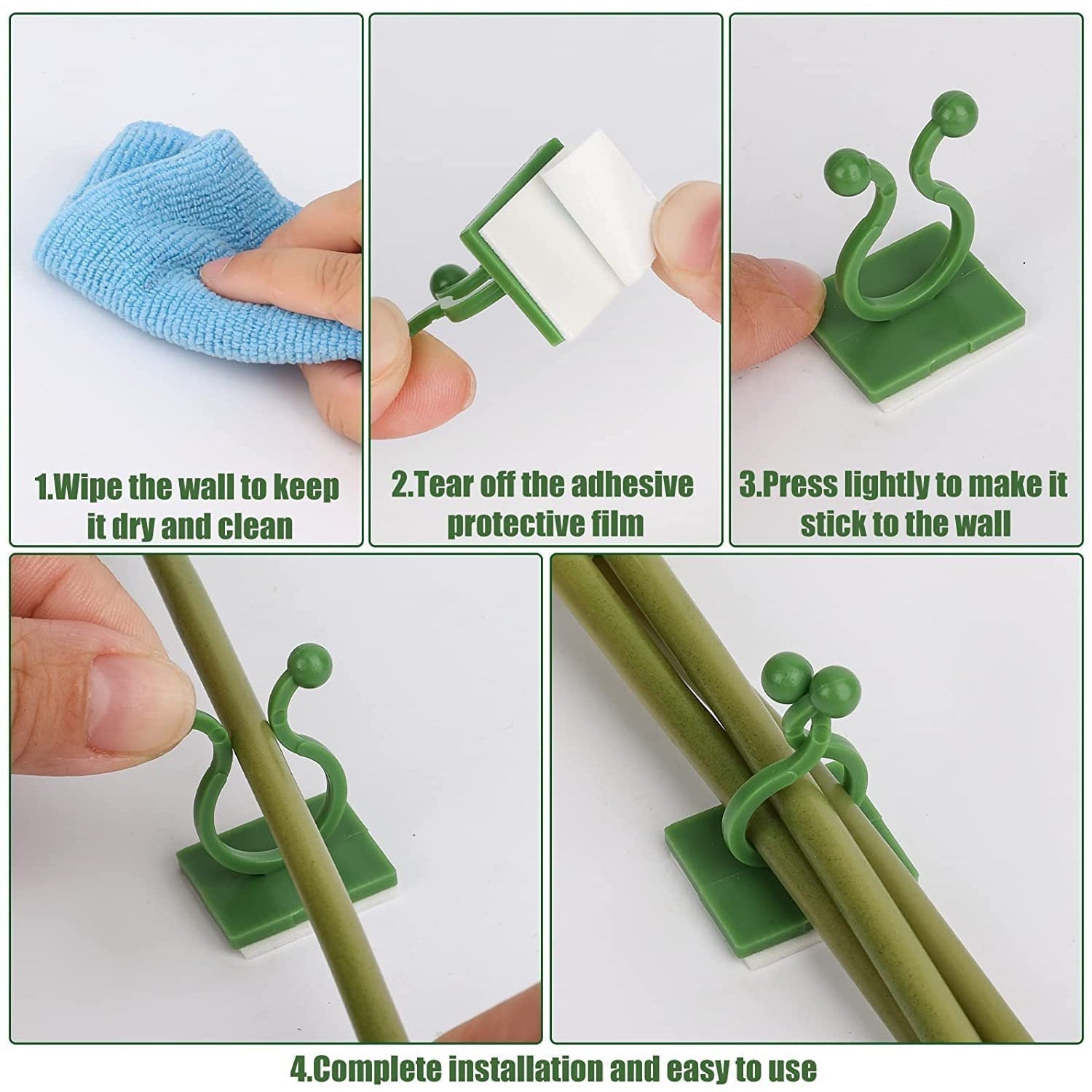 30pcs wall Plant Climbing Clip widely used for holding plants and poultry purposes and all (Box/30 Pcs Set)