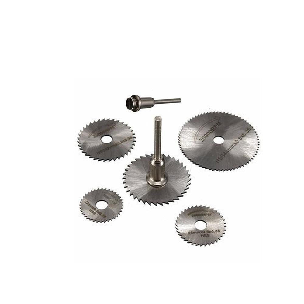 6pcs Metal HSS Circular Saw Blade Set Cutting Discs for Rotary Tool