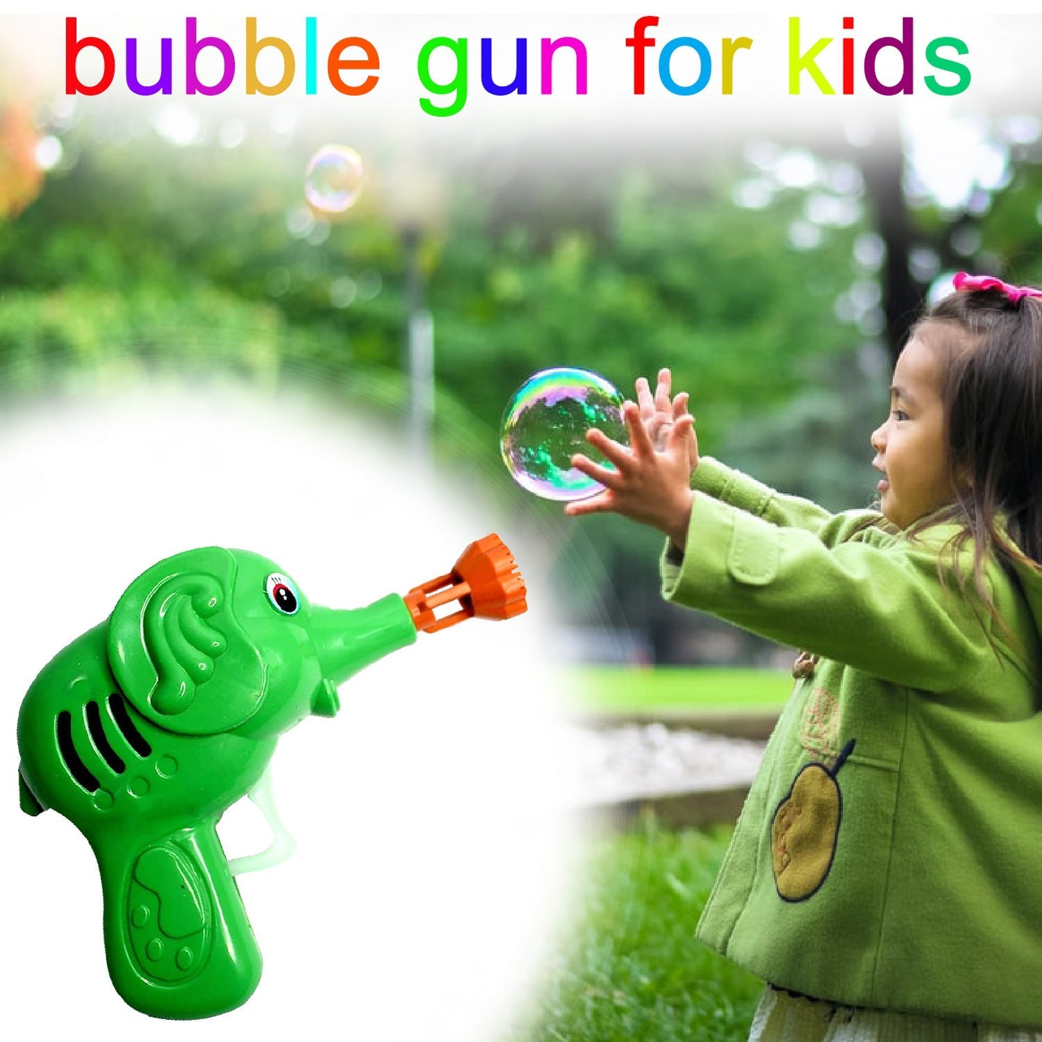 Fun-Loading Elephant Bubble Gun