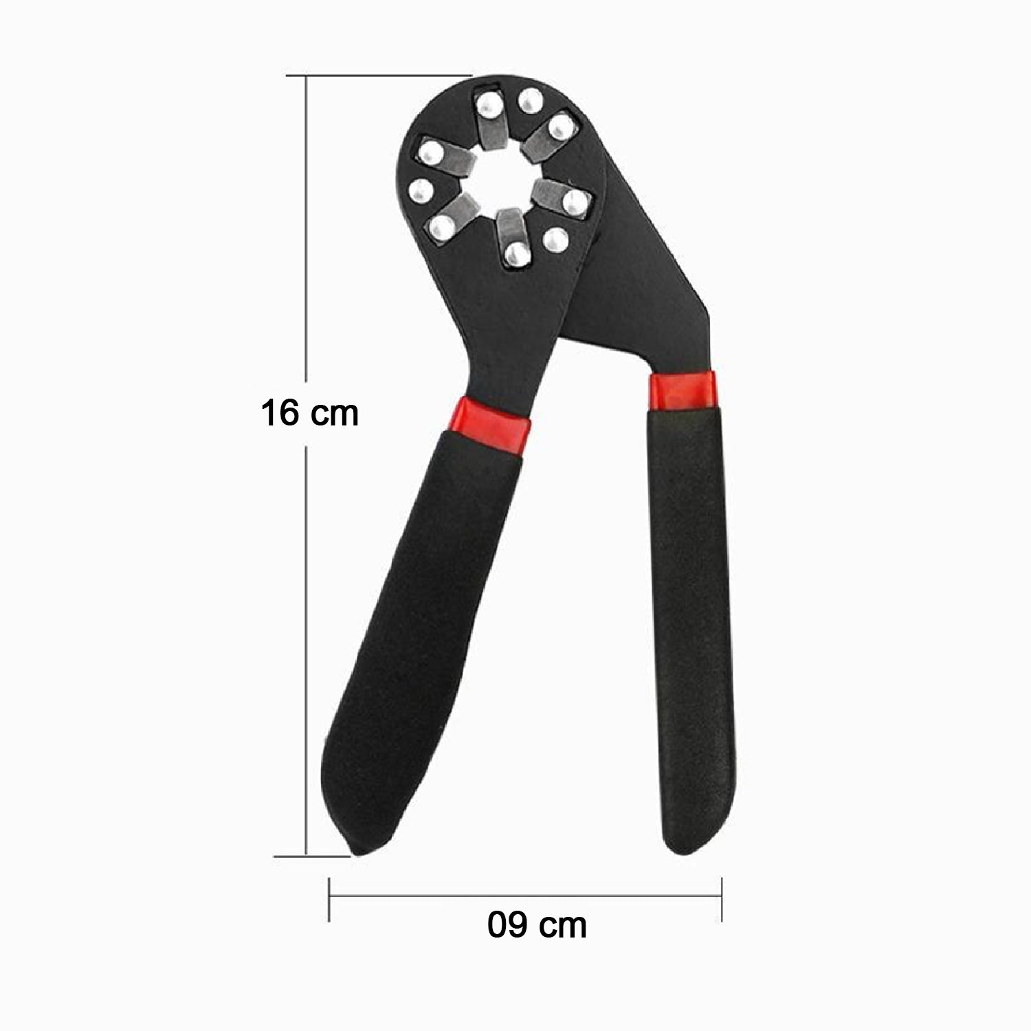 Multi-Function Hexagon Universal Wrench Adjustable Bionic Plier Spanner Repair Hand Tool (Small) Single Sided Bionic Wrench Household Repairing Wrench Hand Tool