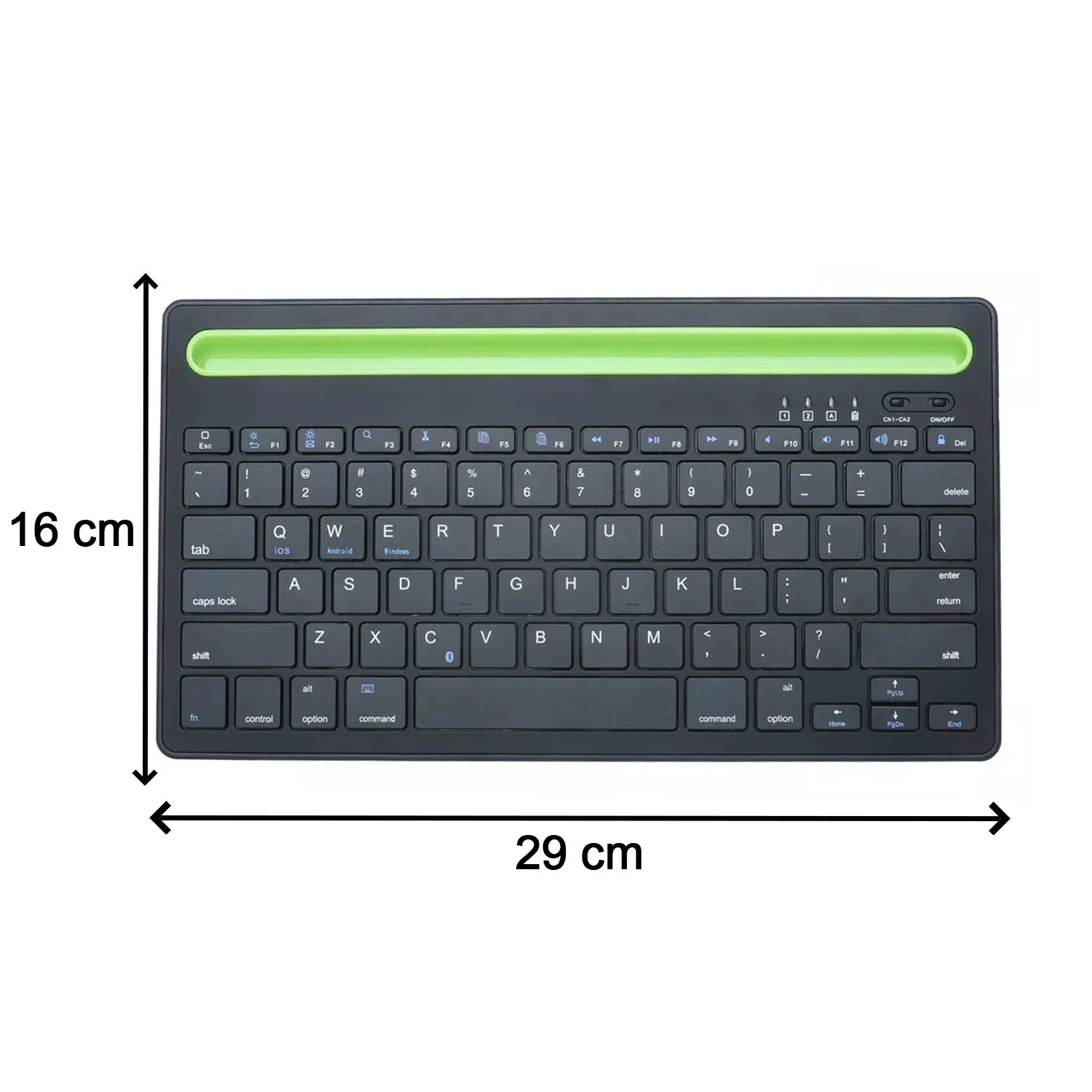 Wireless Mini Keyboard for PC, tablet and phones to control them remotely.