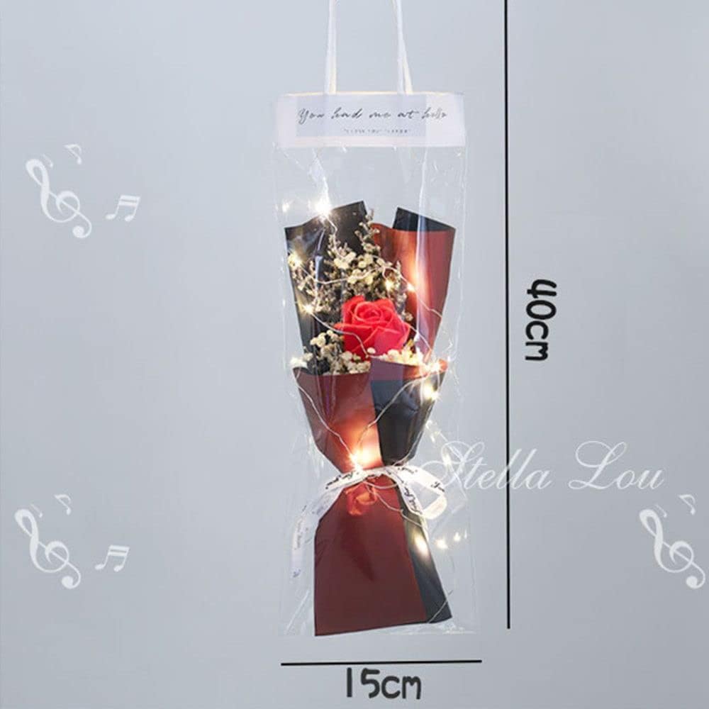 Home Decoration Rose Hand Made Valentine's Day Artificial Flowers Simulation Flower Soap Flowers Mini Bouquet (1 Pc)