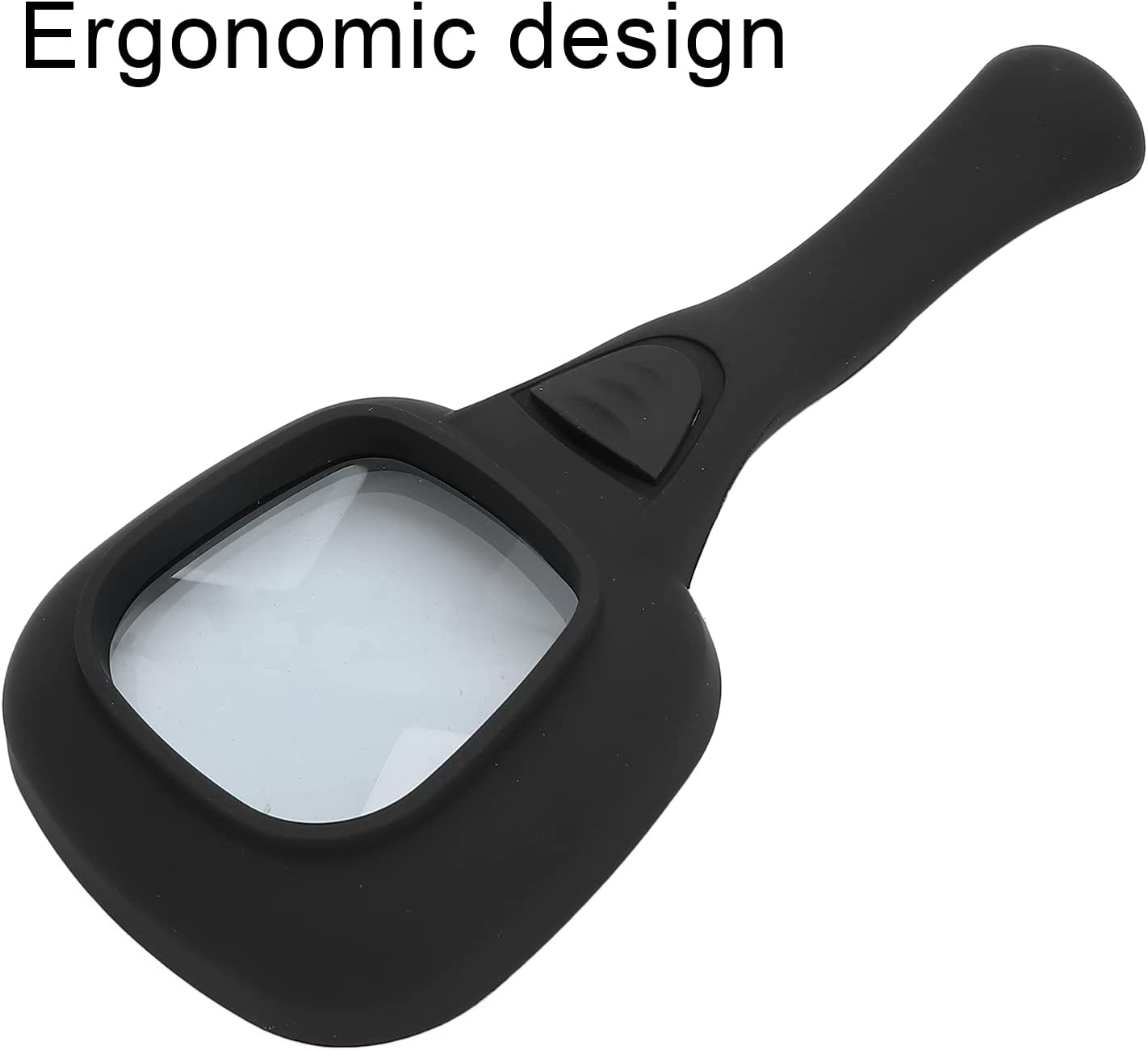 Handheld Magnifying Glass 6 LED Illuminated Lighted Magnifier for Seniors Reading, Soldering, Inspection, Coins, Jewelry, Exploring