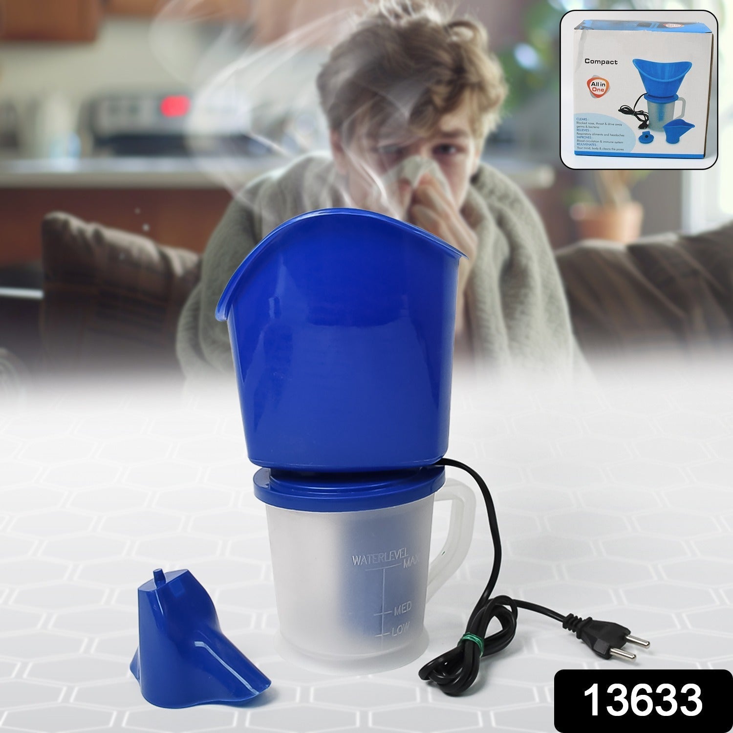 Imported Steam Vaporizer Machine, Facial Steamer And Steam Inhaler For Cold (1 Pc)