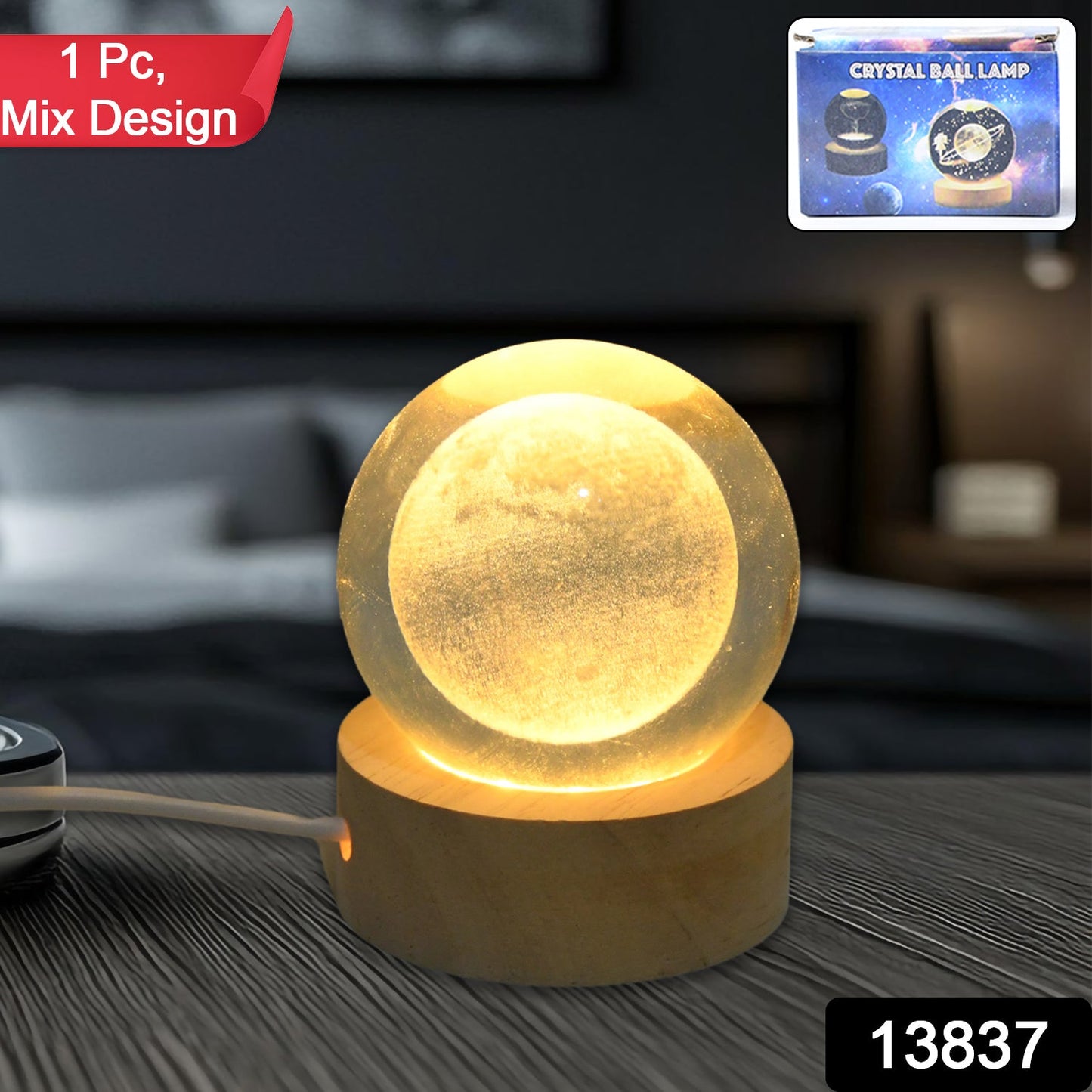 3D Crystal Ball Lamp