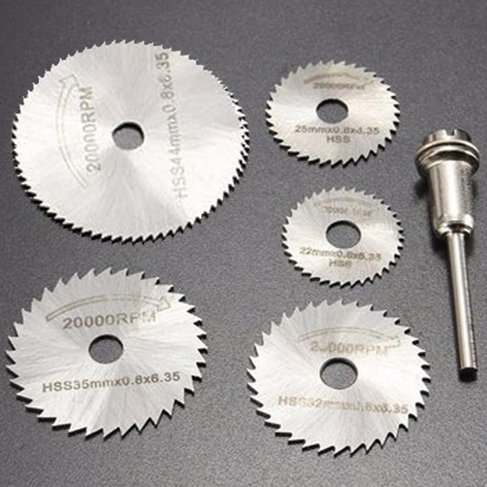 6pcs Metal HSS Circular Saw Blade Set Cutting Discs for Rotary Tool