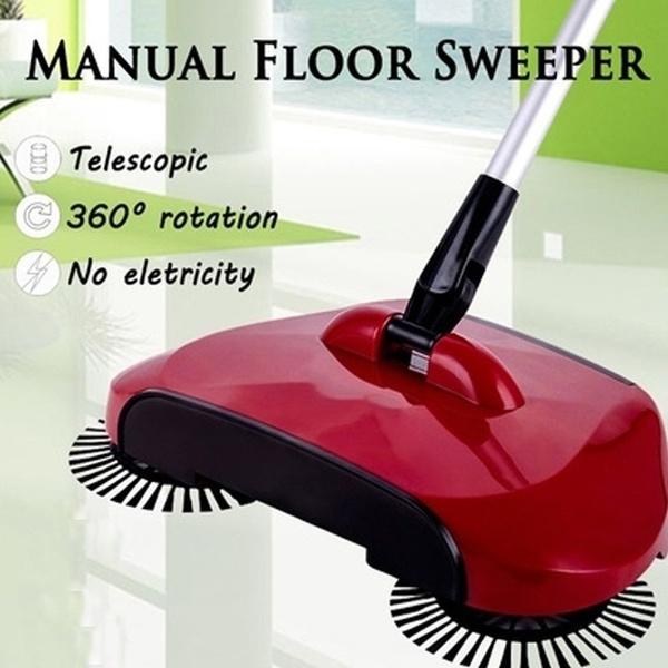 Sweeper Floor Dust Cleaning Mop Broom with Dustpan 360 Rotary