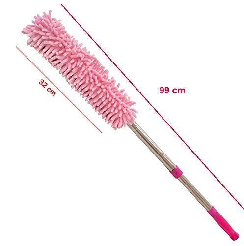 Multipurpose Microfiber Cleaning Duster With Extendable Telescopic Wall Hanging Handle