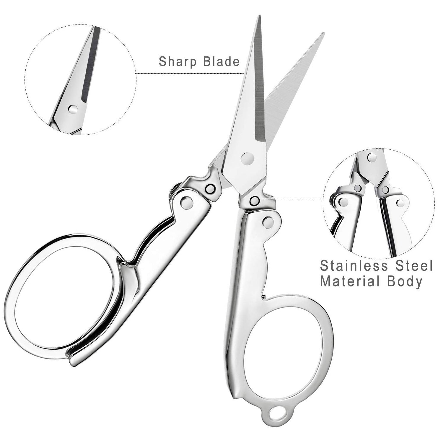 Folding Scissor 3.5inch used in crafting and cutting purposes for children’s and adults.