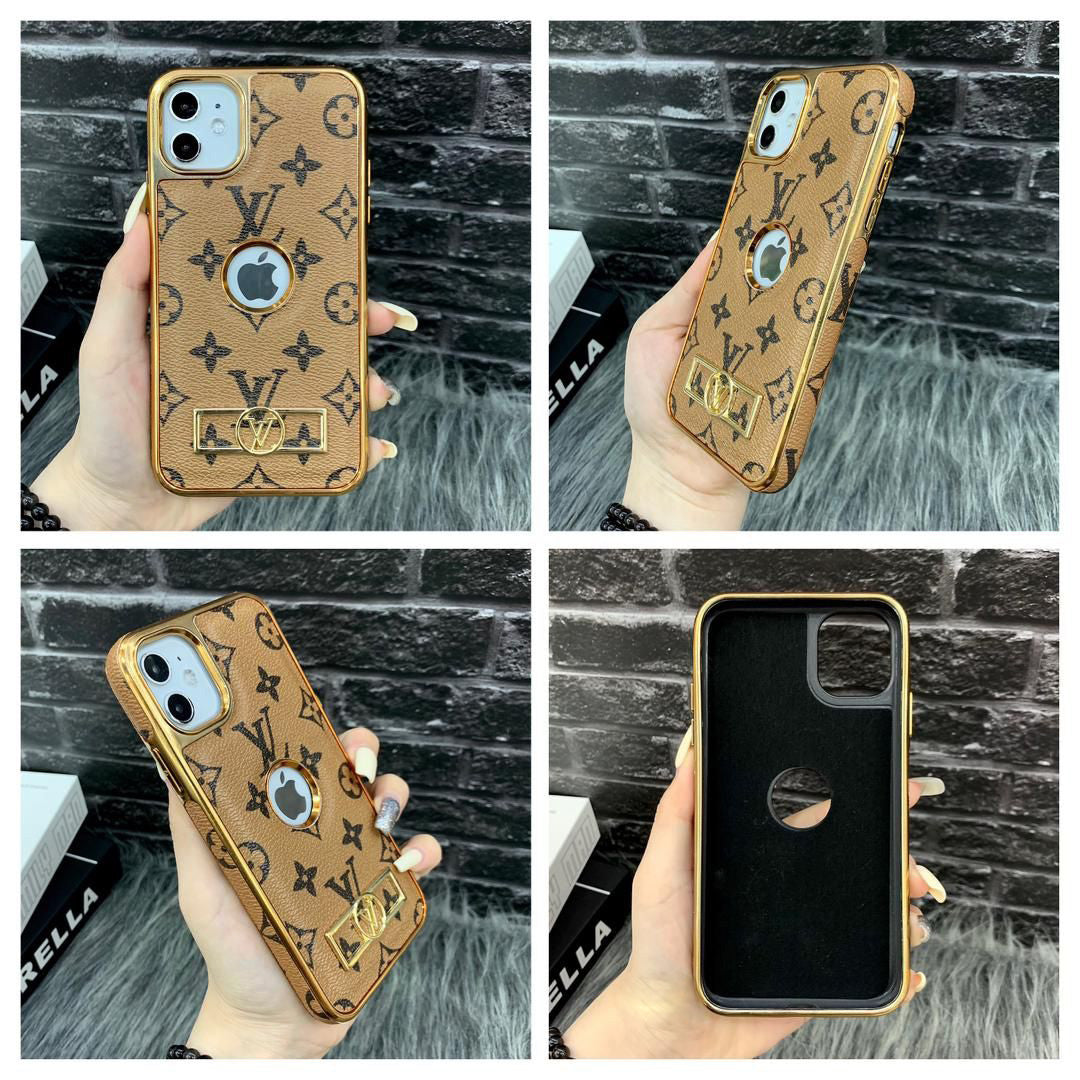 Aesthetic Leather Design Hard Case For Iphone