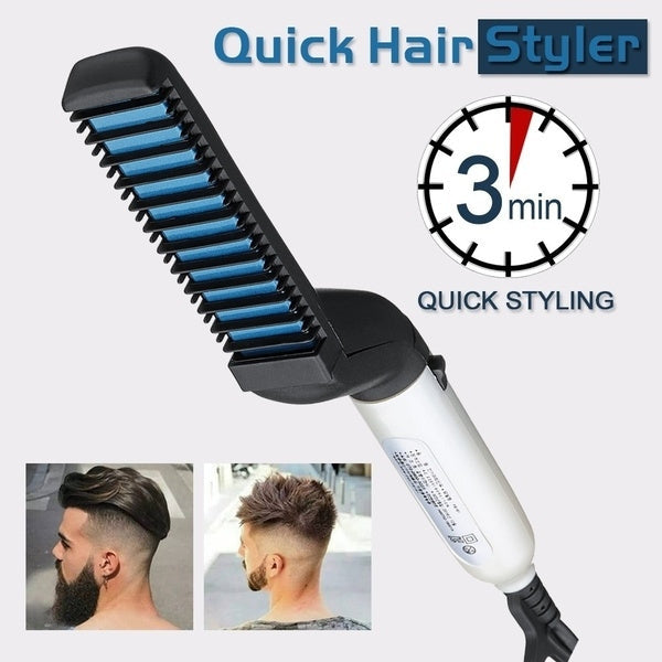 Men's Beard and Hair Curling Straightener (Modelling Comb)