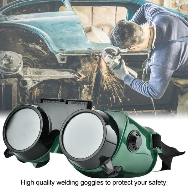 Welding Goggles (Dark Green, Large)