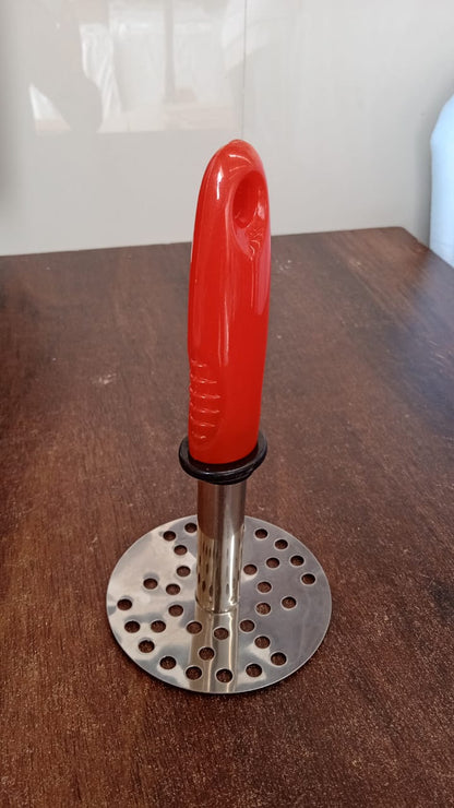 High Grade Stainless Steel Potato Pav Bhaji Masher with Plastic Handle (1 Pc)