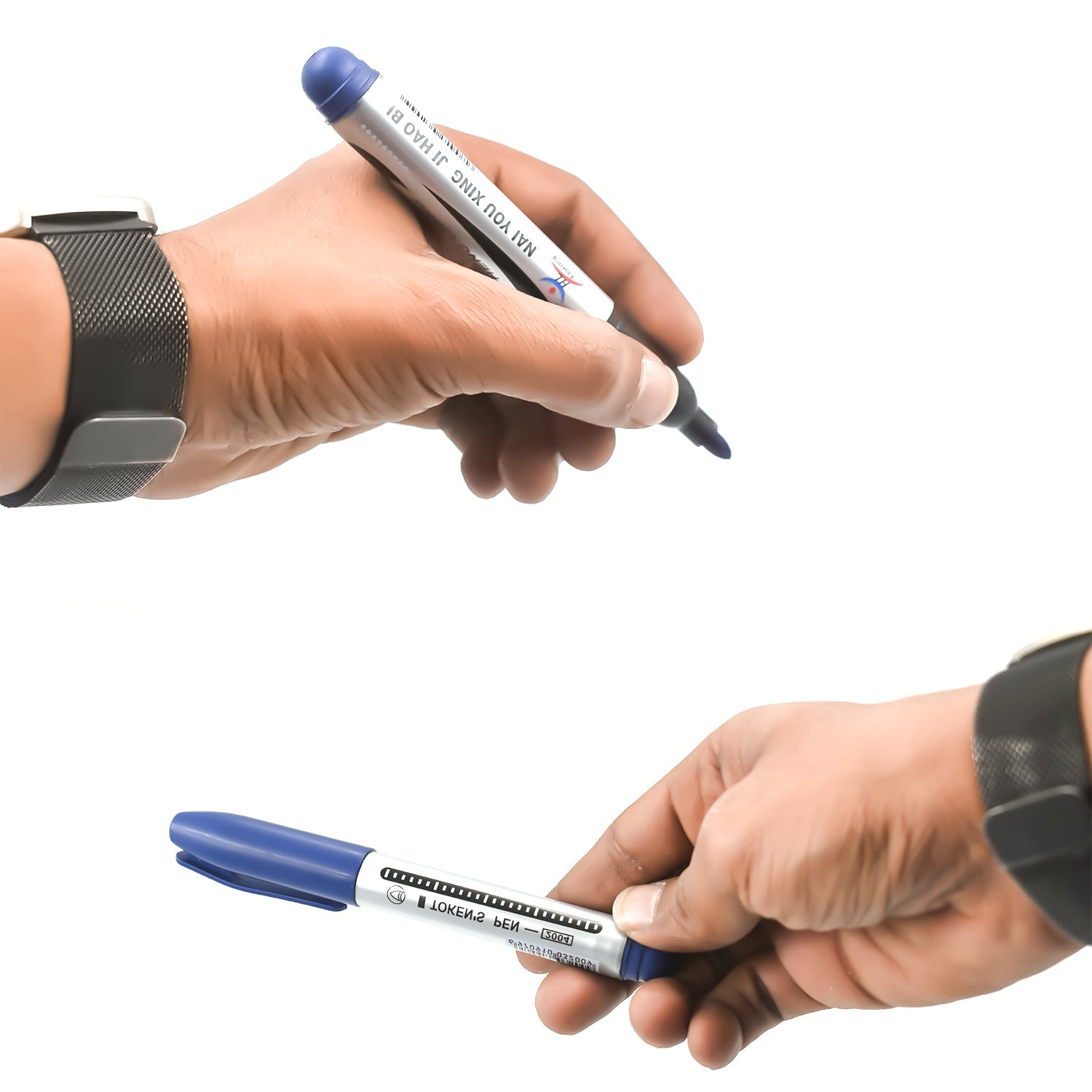 10Pc Blue Marker and pen used in studies and teaching white boards in schools and institutes for students.