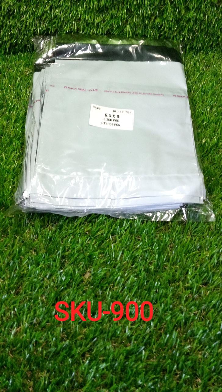 Tamper Proof Courier Bags(6.5X08 PLAIN 180 POD M1) - 100 pcs