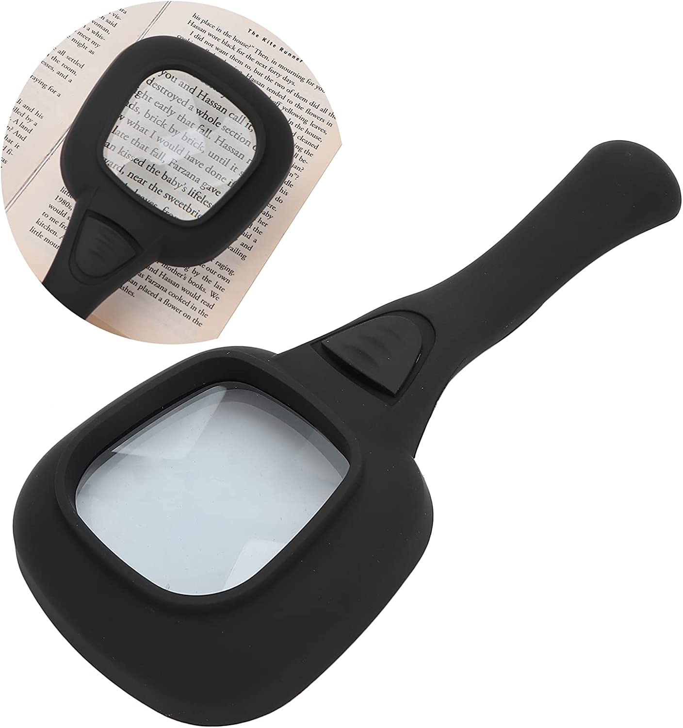 Handheld Magnifying Glass 6 LED Illuminated Lighted Magnifier for Seniors Reading, Soldering, Inspection, Coins, Jewelry, Exploring