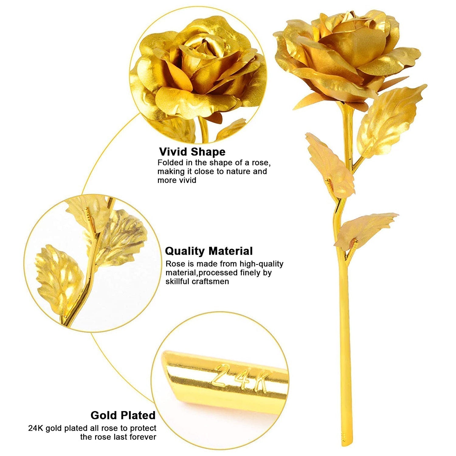 B Golden Rose is perfect for decorating homes, offices, cafes