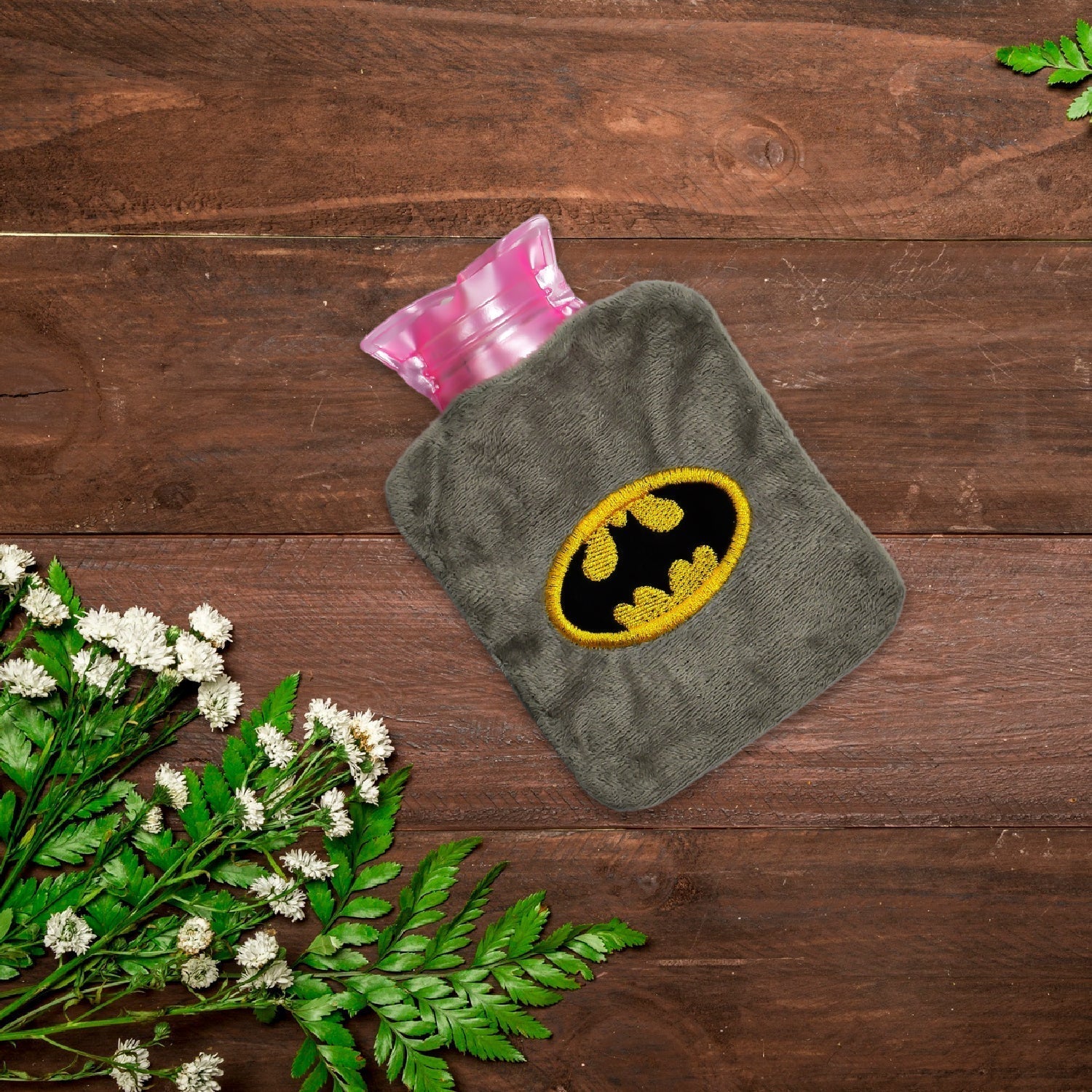 Batman small Hot Water Bag with Cover for Pain Relief, Neck, Shoulder Pain and Hand, Feet Warmer, Menstrual Cramps.