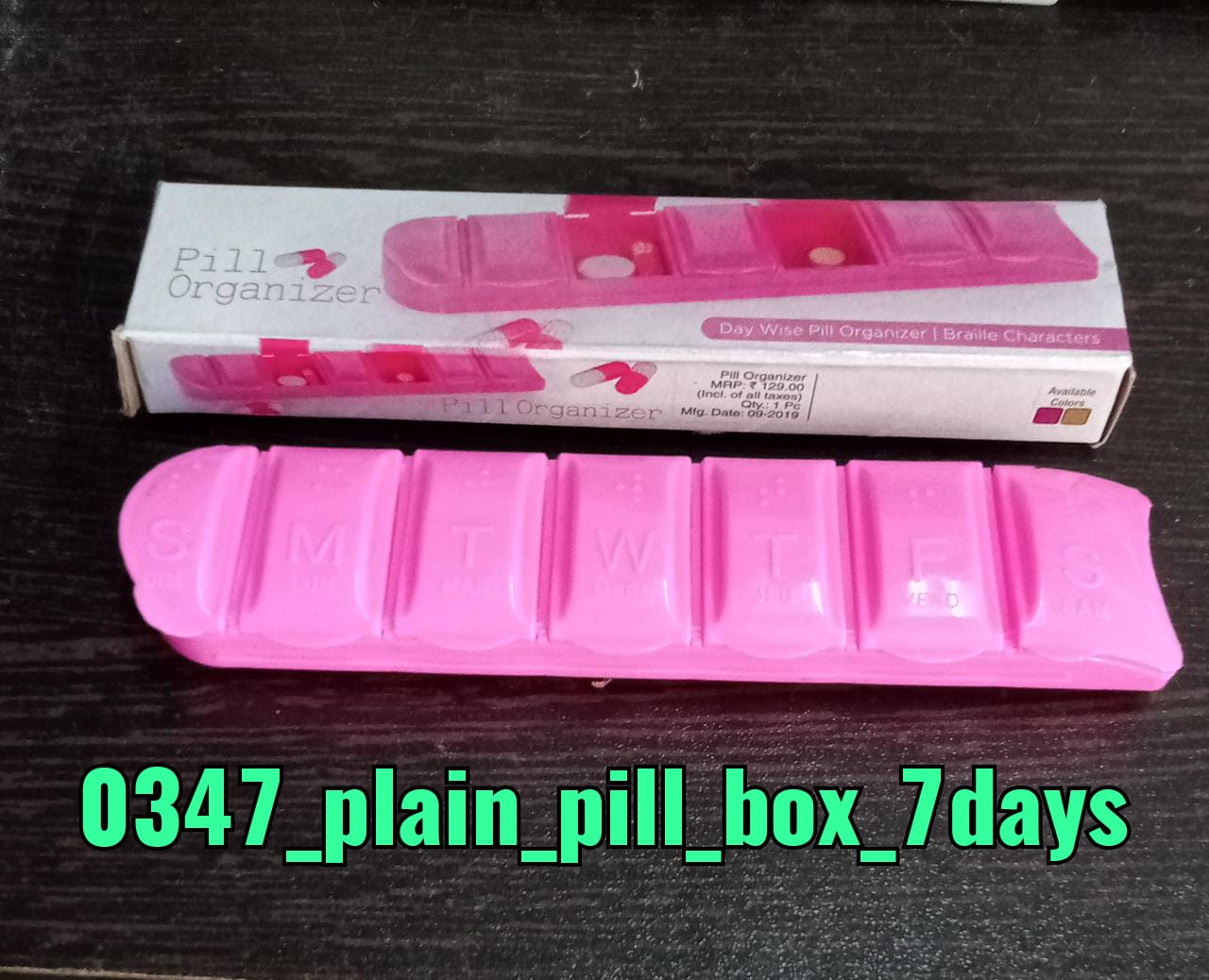 7 Days Pill Box with 7 Compartments