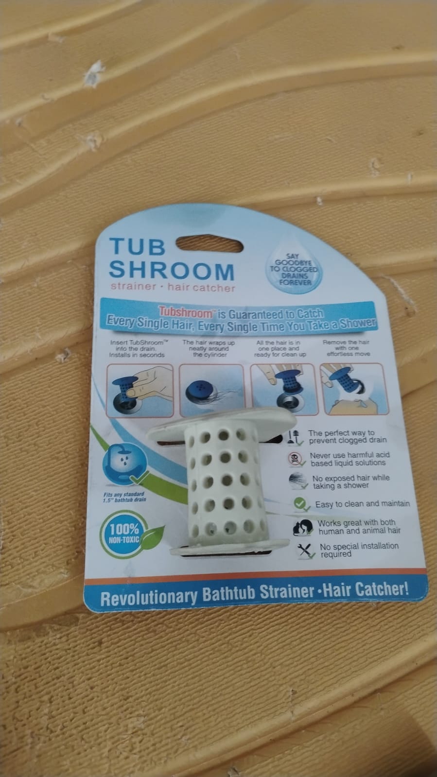 Universal Tub Drain Hair Catcher Strainer (1 Pc)