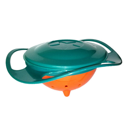 Portable Non Spill Feeding Toddler Gyro Bowl 360 Degree Rotating Dish