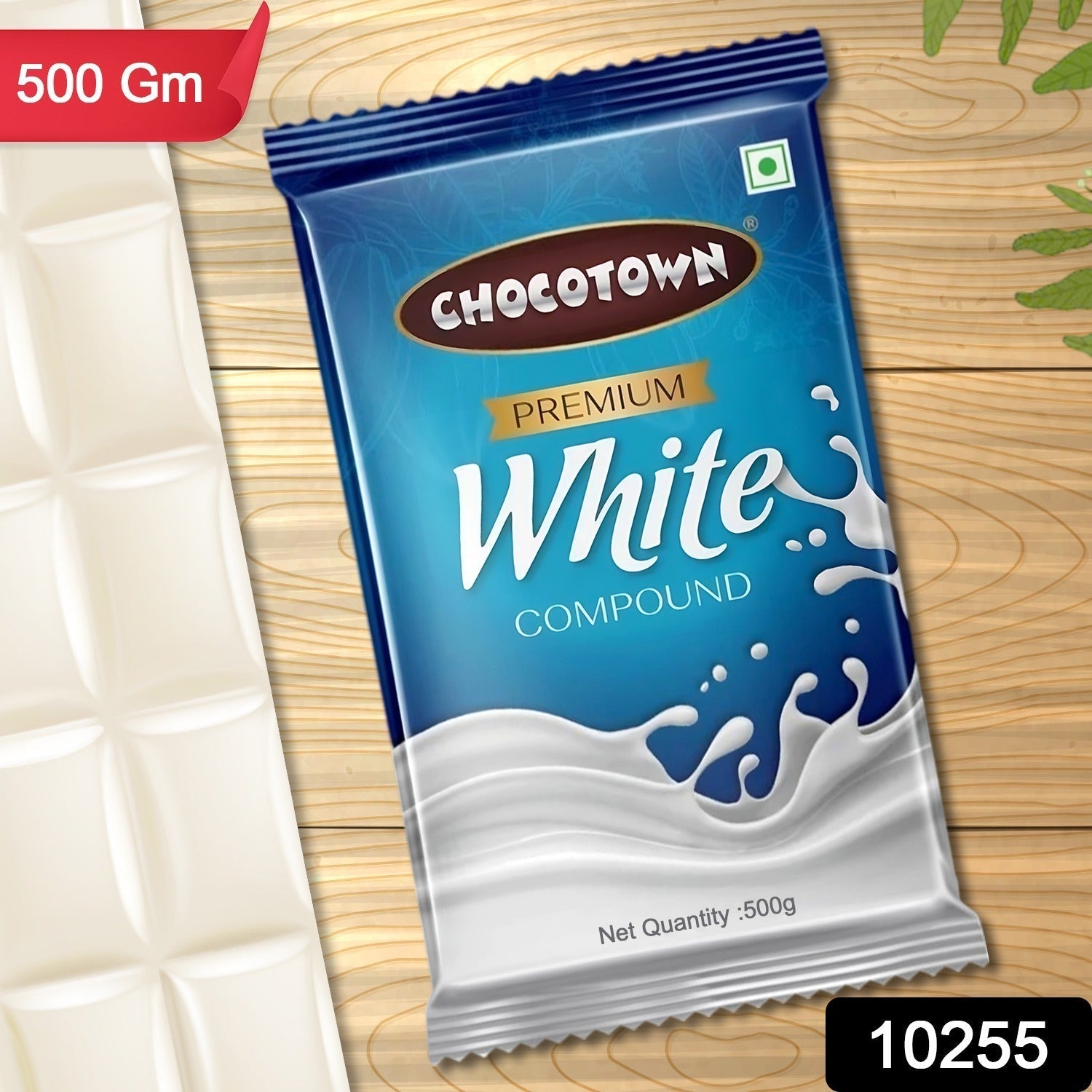 Chocotown Premium White Choco Compound Slab, 500gm