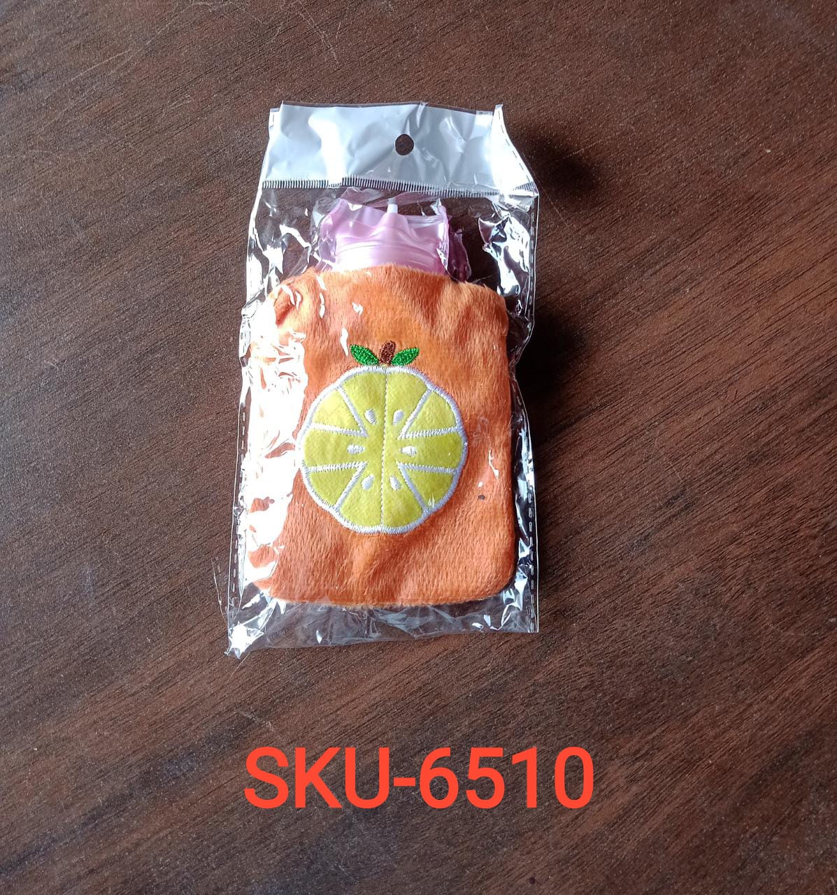 Orange small Hot Water Bag with Cover for Pain Relief, Neck, Shoulder Pain and Hand, Feet Warmer, Menstrual Cramps.