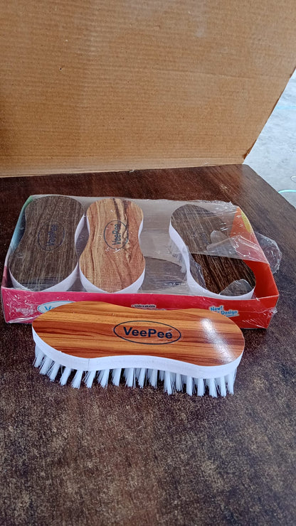 VeePee Ergonomic Curved Laundry Brush Set (4 Pc)
