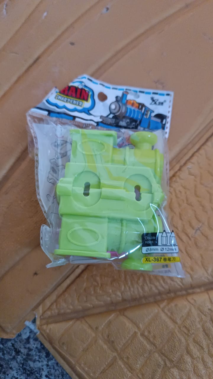 Train Double Hole Pencil Sharpener (1 Pc)