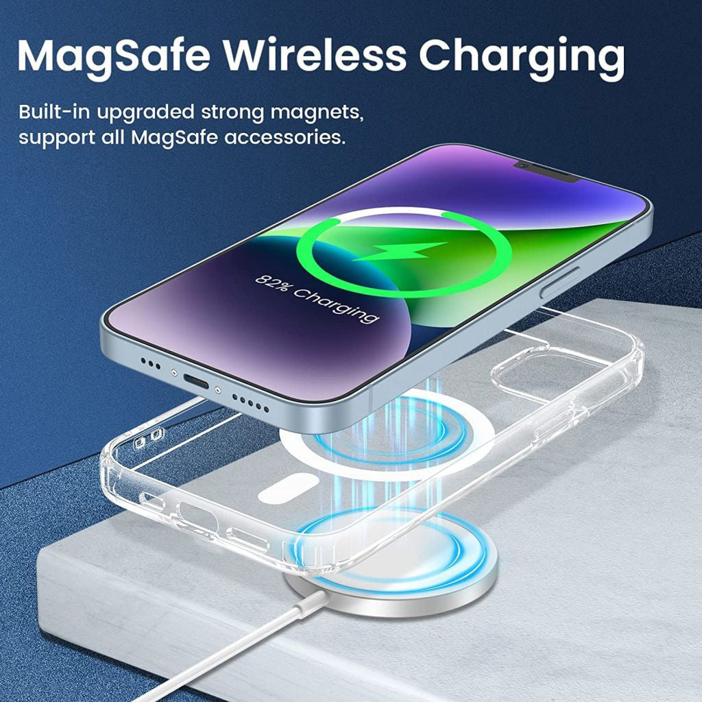 Transparent With Magsafe Hard Case For Iphone