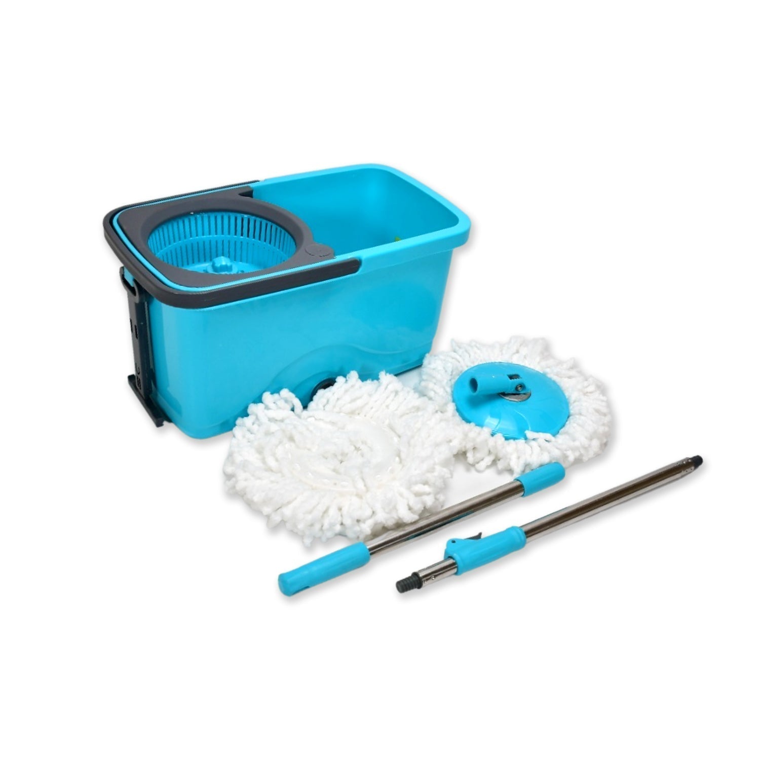 Quick Spin Mop Plastic spin, Bucket Floor Cleaning, Easy Wheels & Big Bucket, Floor Cleaning Mop with Bucket