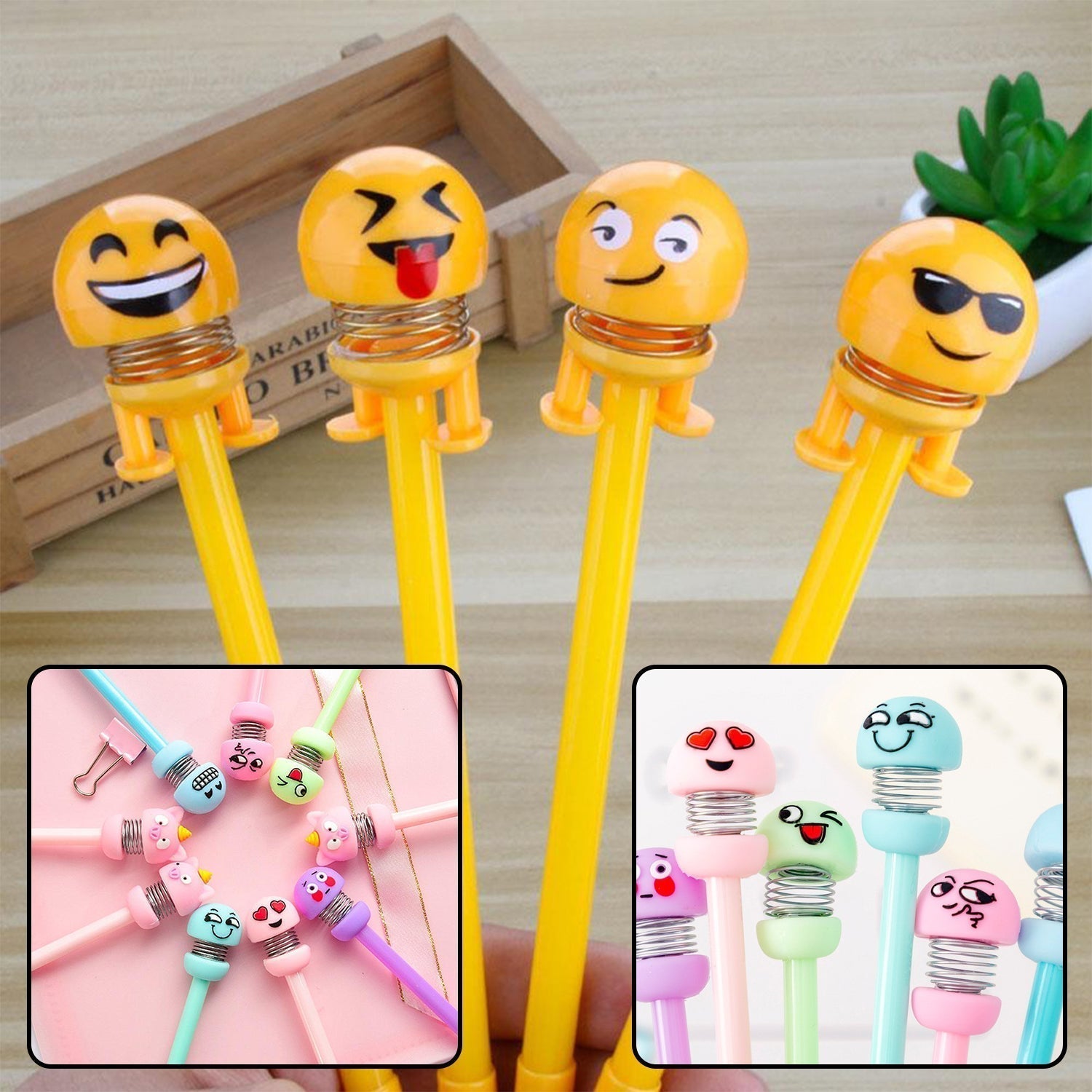 Emoji Pen and Emoji Pencil Used by kids for writing and playing purposes etc.