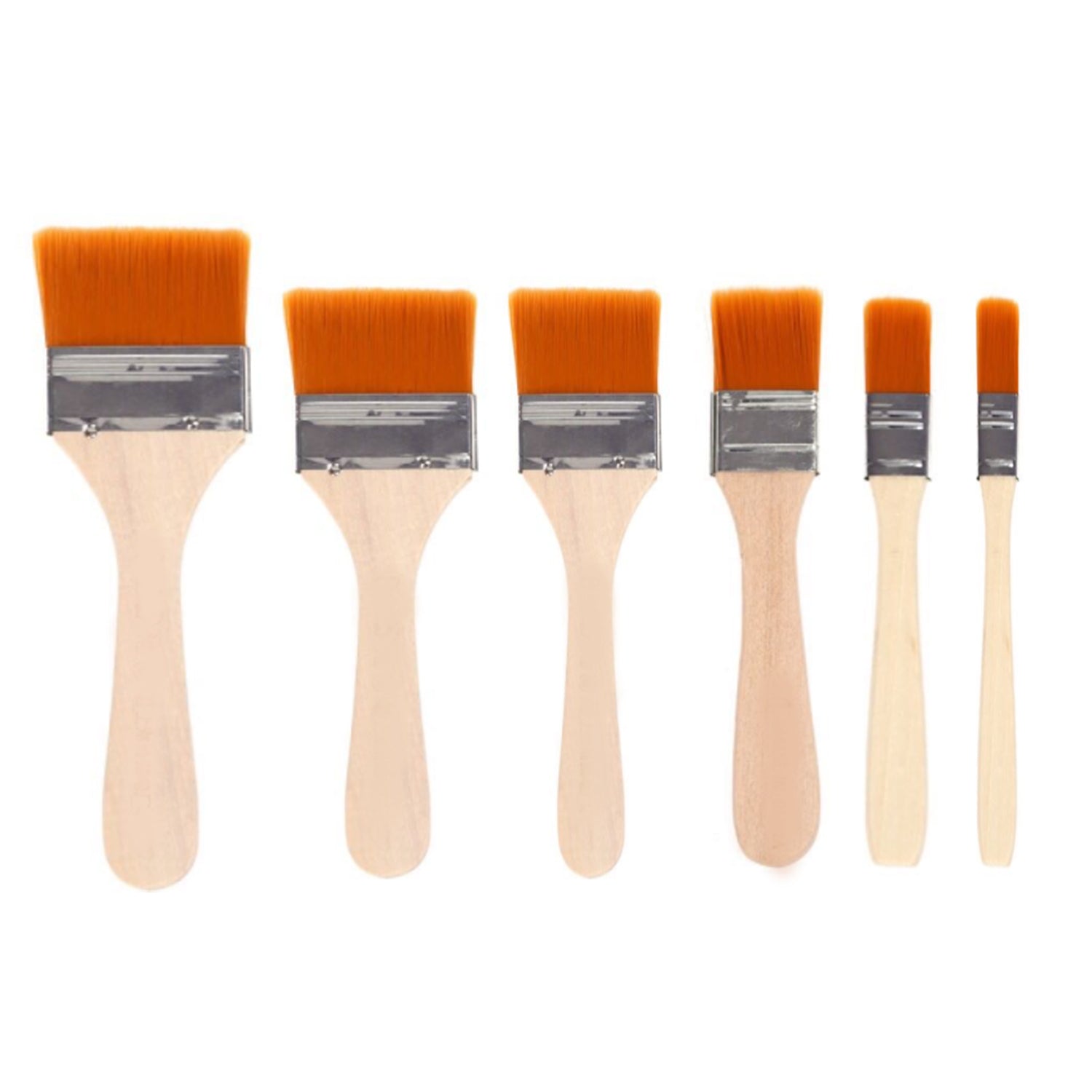 Artistic Flat Painting Brush - Set of 6