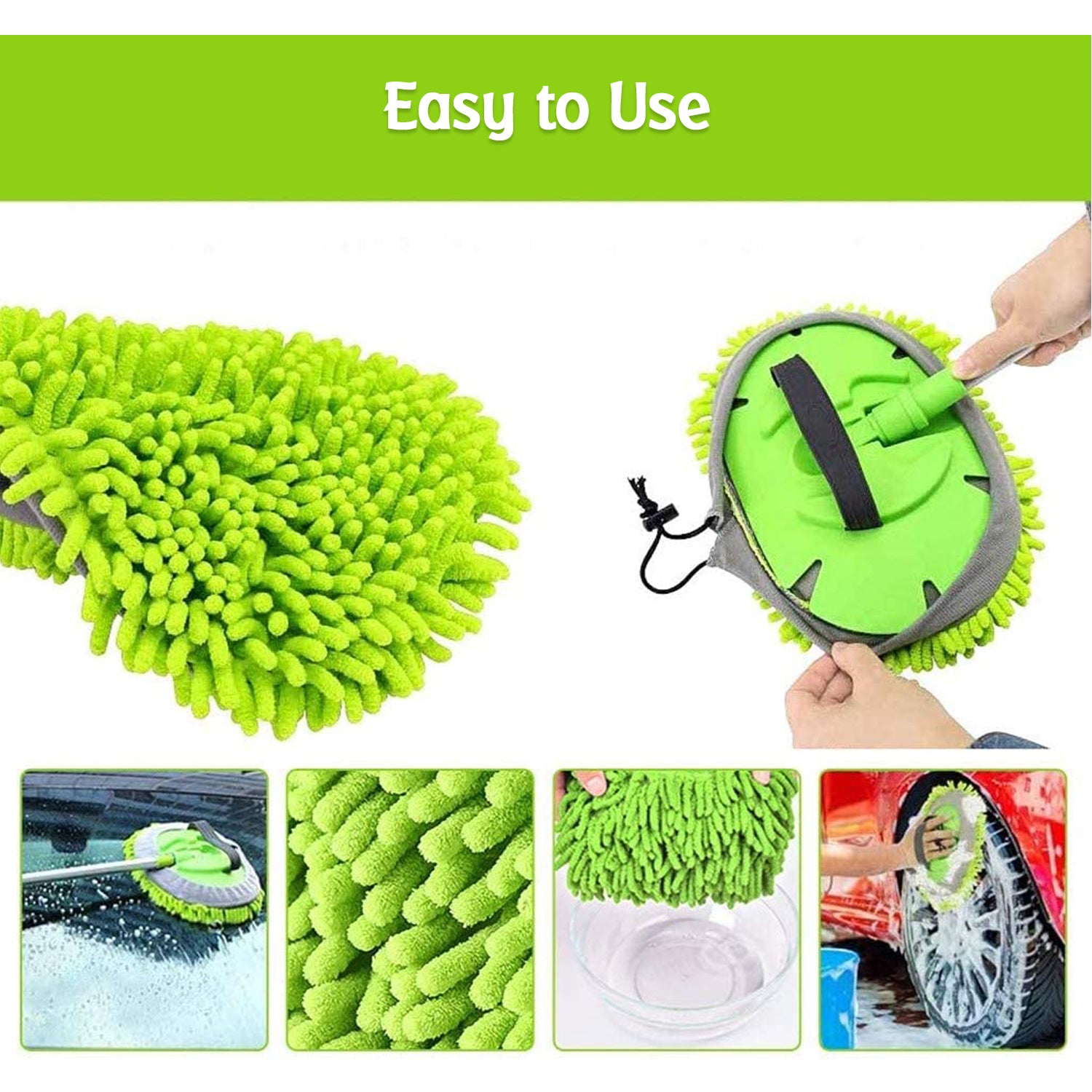 Car Duster Microfiber Flexible Duster Car Wash | Car Cleaning Accessories | Microfiber | brush | Dry / Wet Home, Kitchen, Office Cleaning Brush Extendable Handle